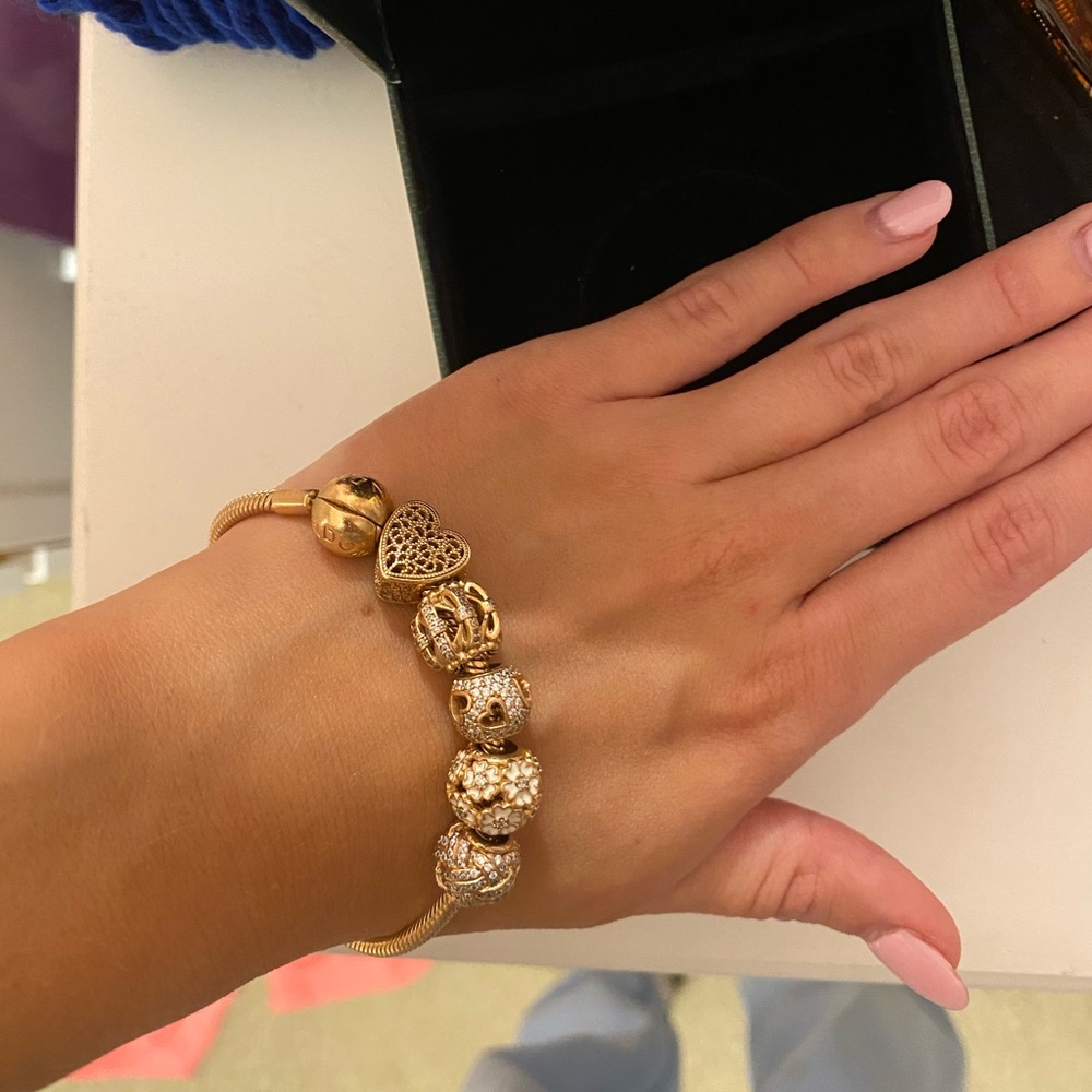 Rose Gold Pandora Charm bracelet